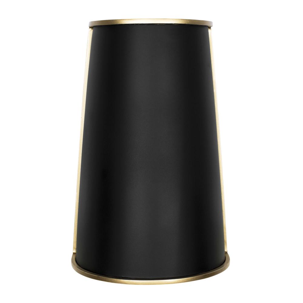 Coco 2-Lt Sconce - Matte Black/French Gold