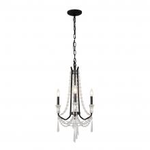 Varaluz 270C03OX - Barcelona 3-Lt Crystal Chandelier - Onyx