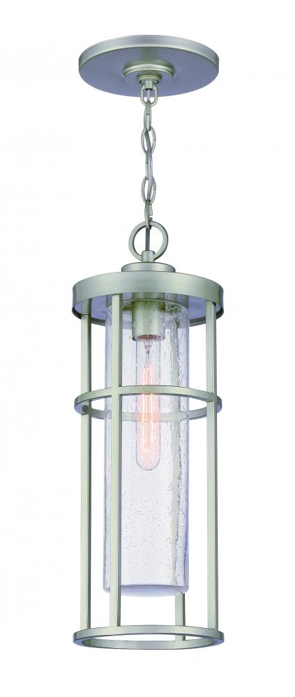 Encompass 1 Light Outdoor Pendant in Satin Aluminum