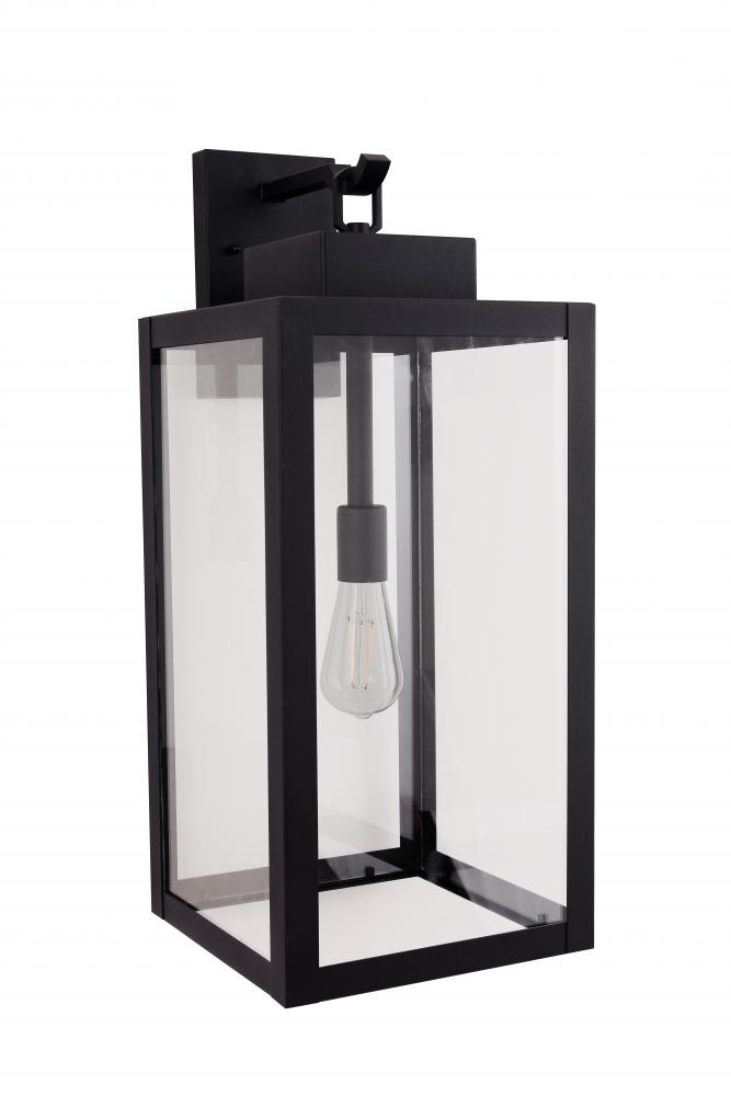 Marin 1 Light 24.25" Outdoor Lantern in Textured Black