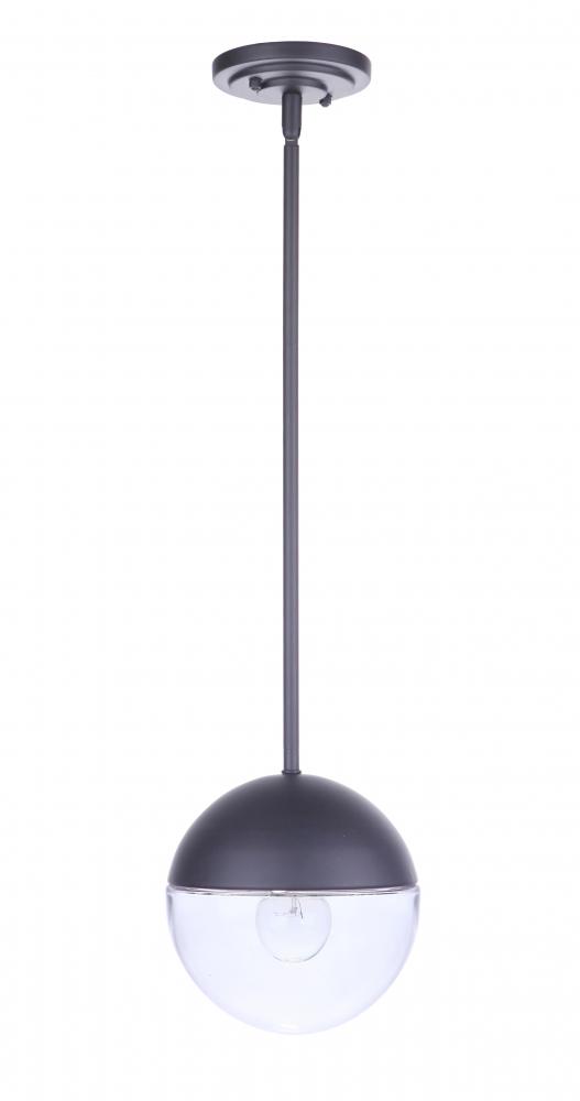 Evie 1 Light Outdoor Pendant in Midnight