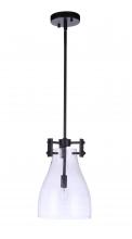 Craftmade 55891-FB - Chardonnay 1 Light Mini Pendant in Flat Black