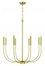 Craftmade 59828-SB - Traci 8 Light Chandelier in Satin Brass