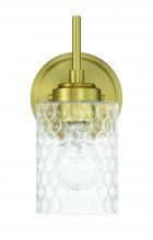 Craftmade 60501-SB - Claire 1 Light Wall Sconce in Satin Brass