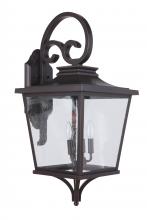 Craftmade ZA2934-DBG - Tillman 3 Light Extra Large Outdoor Wall Lantern in Dark Bronze Gilded