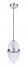 Craftmade ZA3511-SA - Sivo 1 Light Outdoor Pendant in Satin Aluminum