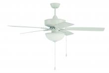 Craftmade OP211W5 - 52" Outdoor Pro Plus 211 in White w/ Matte White Blades