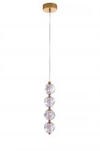 Craftmade 59490-SB-LED - Jackie 4 Light LED Pendant in Satin Brass