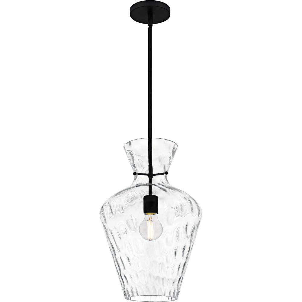 Hollis 1-Light Matte Black Pendant