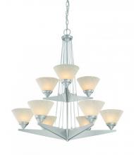 Dolan Designs 2652-09 - Nine Light Satin Nickel Up Chandelier