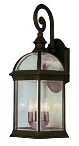 Wentworth Atrium Style, Armed Outdoor Wall Lantern Light, with Open Base