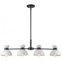 Trans Globe 71856 WH-BK - Chandeliers White/Black