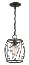 Trans Globe PND-2022 ROB - 1LT-PENDANT STEEL TWIST-ROB