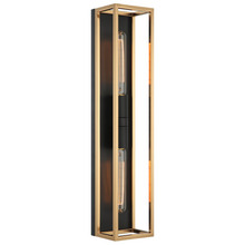 Matteo Lighting S15122BKAG - Shadowbox Wall Sconce