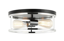 Matteo Lighting M15502BKCH - Clarke Flush Mounts