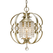 Golden Canada 1323-M3 WG - Ella Mini Chandelier in White Gold