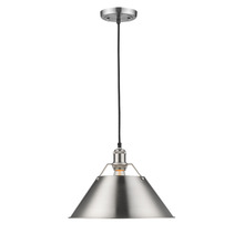 Golden Canada 3306-L PW-PW - Orwell PW Large Pendant - 14" in Pewter with Pewter shade