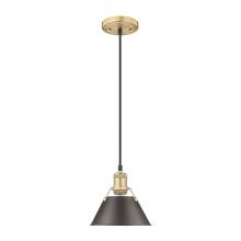 Golden Canada 3306-S BCB-RBZ - Orwell BCB Small Pendant - 7" in Brushed Champagne Bronze with Rubbed Bronze shade