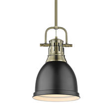 Golden Canada 3604-S AB-BLK - Duncan Small Pendant with Rod