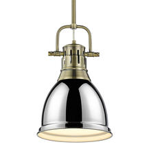 Golden Canada 3604-S AB-CH - Duncan Small Pendant with Rod