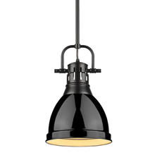 Golden Canada 3604-S BLK-BK - Duncan Small Pendant with Rod