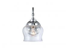 Golden Canada 3610-1W CH-CLR - Daphne 1-Light Wall Sconce in Chrome with Clear Glass