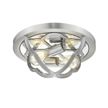 Golden Canada 5926-FM PW - Smithsonian Saxon Flush Mount in Pewter