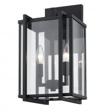 Golden Canada 6071-OWM NB-CLR - Tribeca Medium Outdoor Wall Sconce in Natural Black