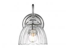 Golden Canada 6952-1W CH-CLR - Audra 1-Light Wall Sconce in Pewter with Clear Glass