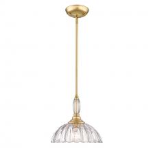 Golden Canada 6952-M BCB-CLR - Audra BCB 1 Light Pendant in Brushed Champagne Bronze with Clear Glass Shade