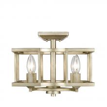 Golden Canada 7151-SF WG - Bellare Convertible Semi-Flush in White Gold