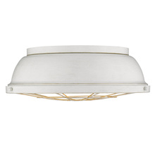 Golden Canada 7312-FM16 FW - Bartlett Flush Mount in French White