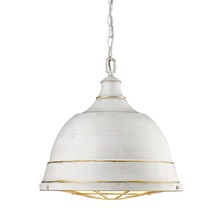 Golden Canada 7312-L FW - Bartlett Large Pendant in French White