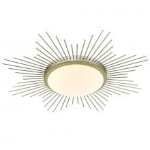 Golden Canada 9126-FM24 WG-OP - Kieran WG 24" Flush Mount in White Gold with Opal Glass