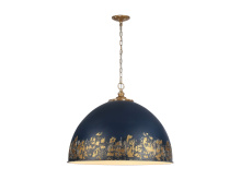 Golden Canada 0809-8P VG-ANVY - Alison 8-Light Pendant in Vintage Gold with Antique Matte Navy