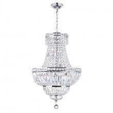 CWI Lighting 8003P18C - Stefania 8 Light Down Chandelier With Chrome Finish