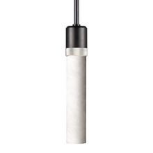 ZEEV Lighting P11708-E26-SBB-K-PN-G9 - Zigrina 12" Alabaster E26 Pendant in Black with Knurled Ring in Nickel