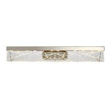 ZEEV Lighting VL11508-LED-36A-PN - LED 3CCT 35" Thick Engraved Crystals Polished Nickel Vanity Light