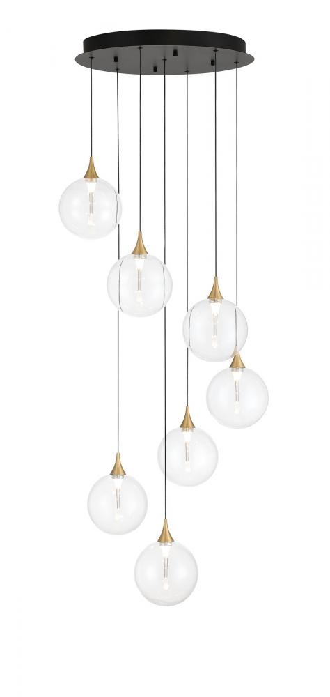 Iissa-Chandelier-7Lt-21In-GD-CL