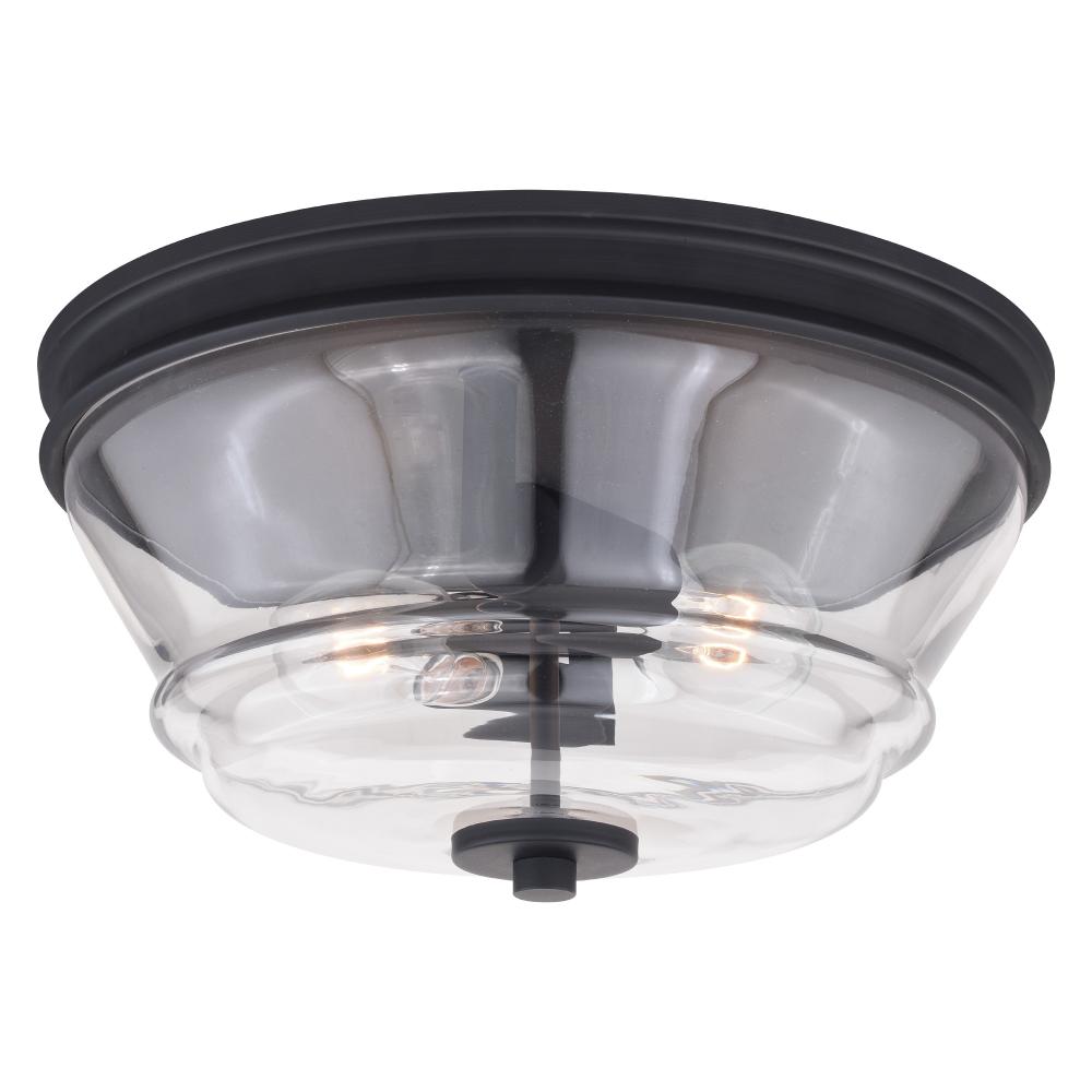 Toledo 13 in. W Flush Mount Matte Black