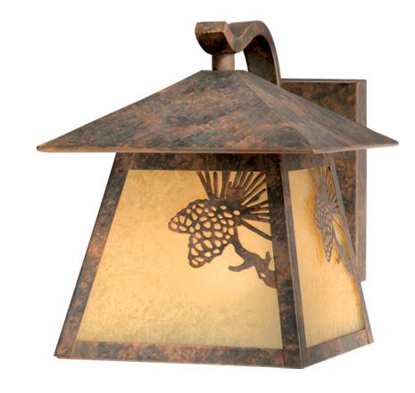 Whitebark 7-in Outdoor Wall Light Olde World Patina