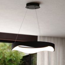Vaxcel International H0310 - Bowen 20.5-in. W LED Chandelier Textured Black