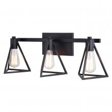 Vaxcel International W0445 - Ravenna 3 Light Vanity Matte Black