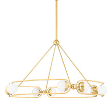 Hudson Valley 2541-AGB - 8 LIGHT CHANDELIER