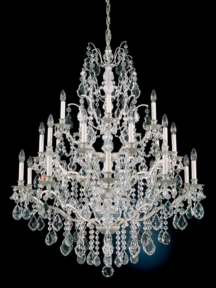 Bordeaux 25 Light 120V Chandelier in French Gold with Heritage Handcut Crystal