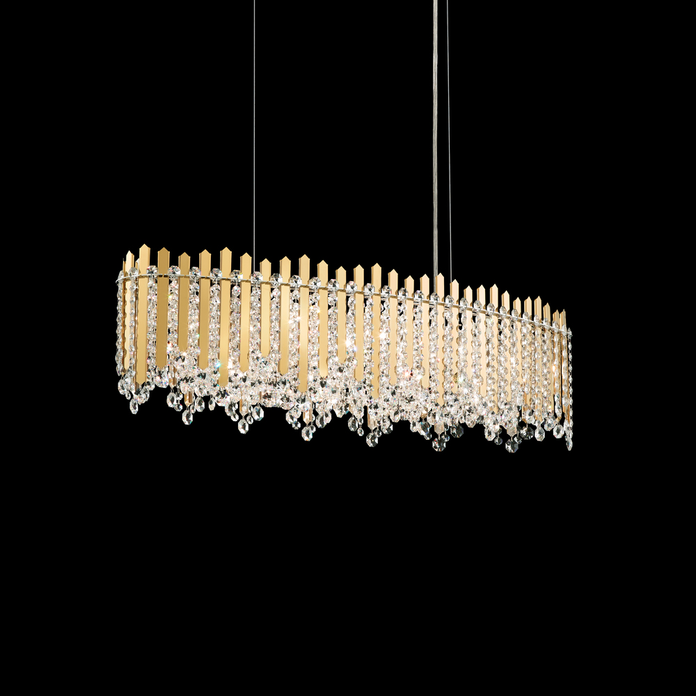 Chatter 12 Light 120V Pendant in Gold Mirror with Crystals from Swarovski®