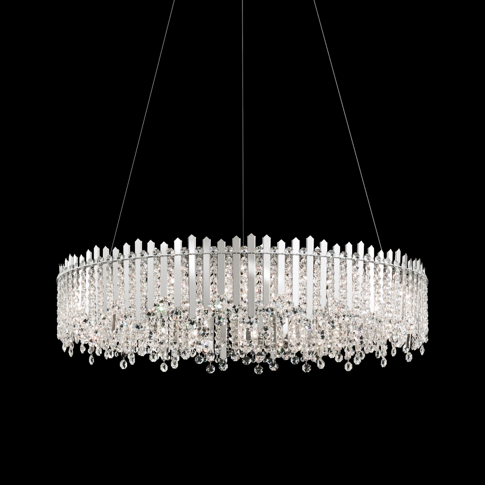 Chatter 18 Light 120V Pendant in Gold Mirror with Crystals from Swarovski®