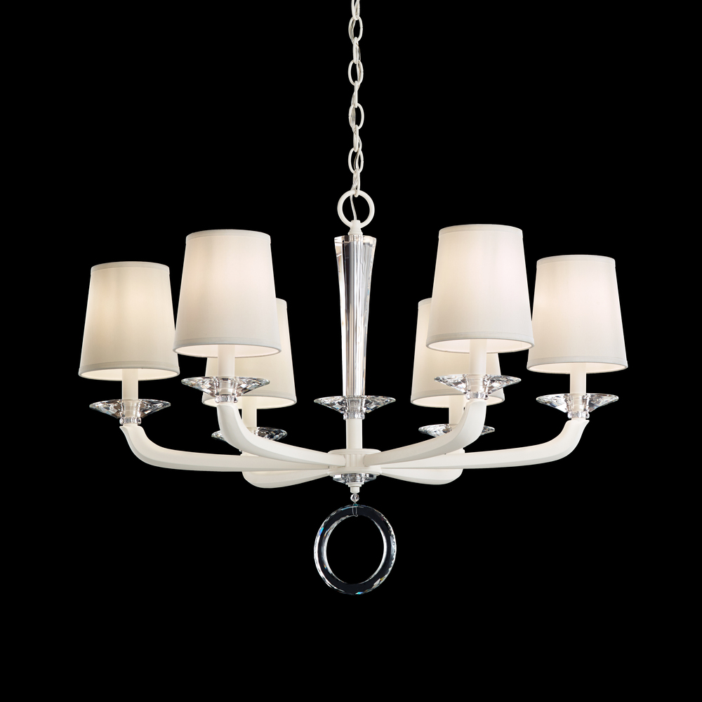 Emilea 6 Light 120V Chandelier in Heirloom Gold with Optic Crystal