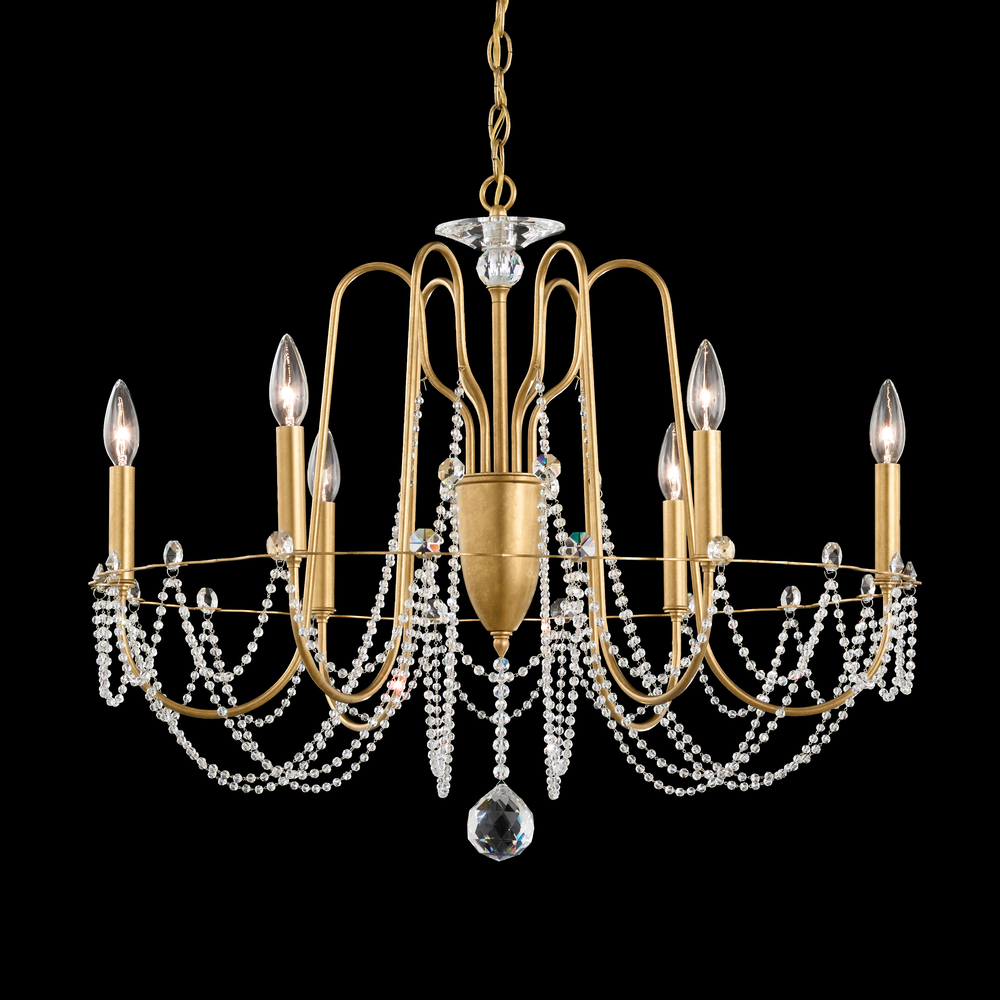 Esmery 6 Light 120V Chandelier in Heirloom Gold with Optic Crystal