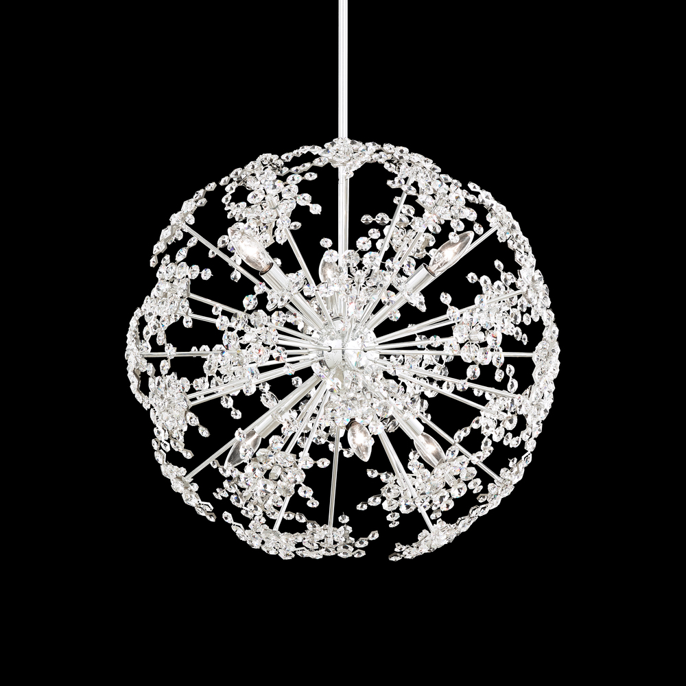 Esteracae 24IN 120V Pendant in Antique Silver with Radiance Crystal